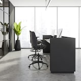 thumbnail of Sedia da lavoro / Sedia da banco NESTORA WORK tessuto nero hjh OFFICE