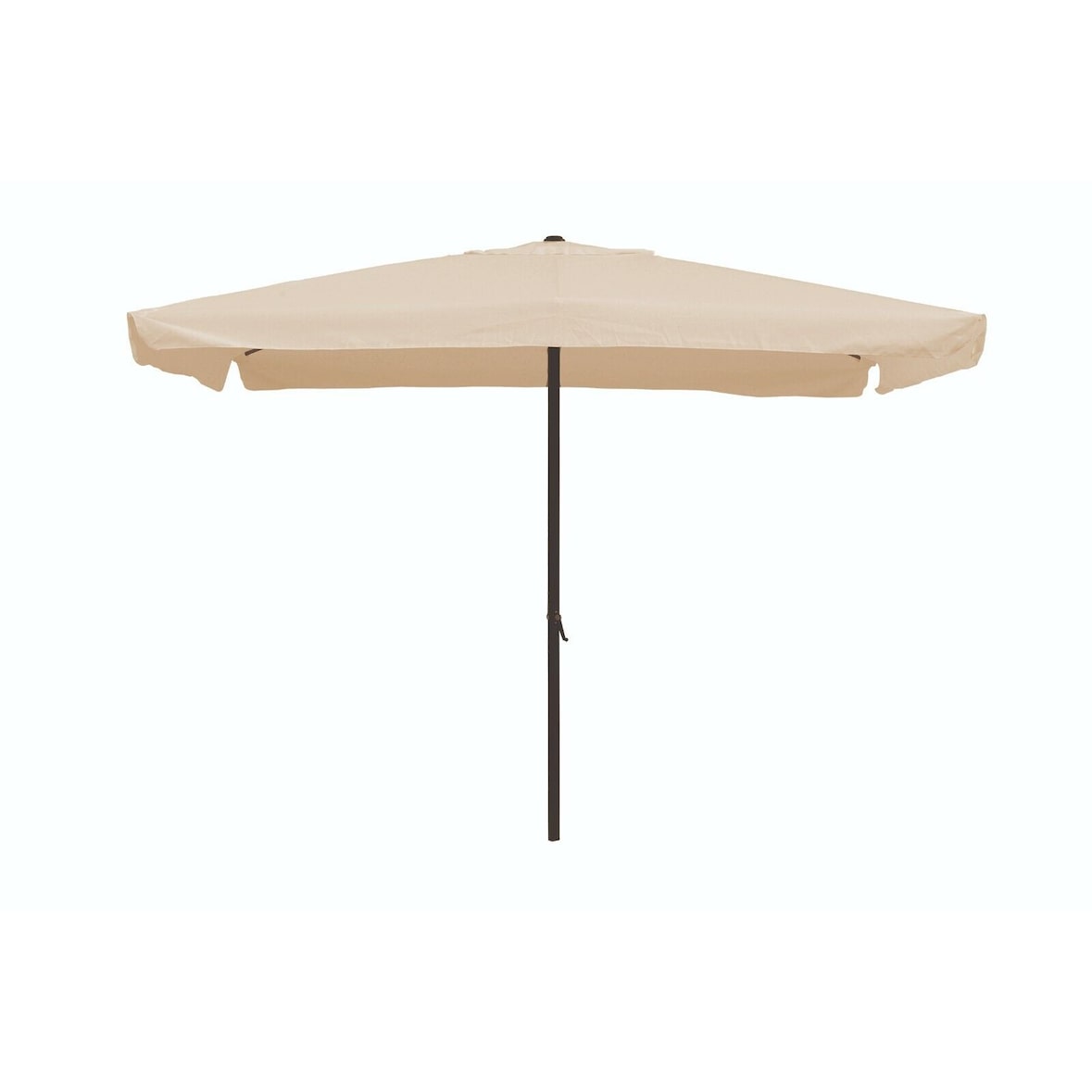 Garden Friend Ombrellone Rettangolare copertura in poliestere struttura in acciaio Con Manovella 2x3 m x 2,4 h m Ecru