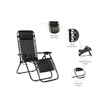 thumbnail of Feel Furniture - Buiten ligstoel - verstelbaar - Zwart