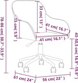 thumbnail of vidaXL Esszimmerstühle 2 Stk. Drehbar Rosa Samt