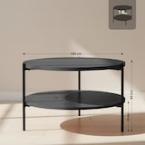 thumbnail of Mesa de centro Edduma Gris/Ø 80 cm