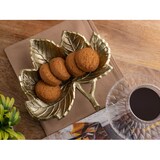 thumbnail of Dekoschale Schale Aluminium  Blattschale : gold