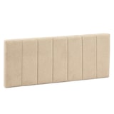 thumbnail of Cabecero tapizado Creta 150x60 cm Color Beige, Acolchado con Espuma, Bordado Vertical, 8 cm de Grosor, Incluye herrajes para Colgar