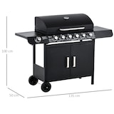 thumbnail of Outsunny - Gasgrill - 135Lx50Wx100Hcm - Schwarz