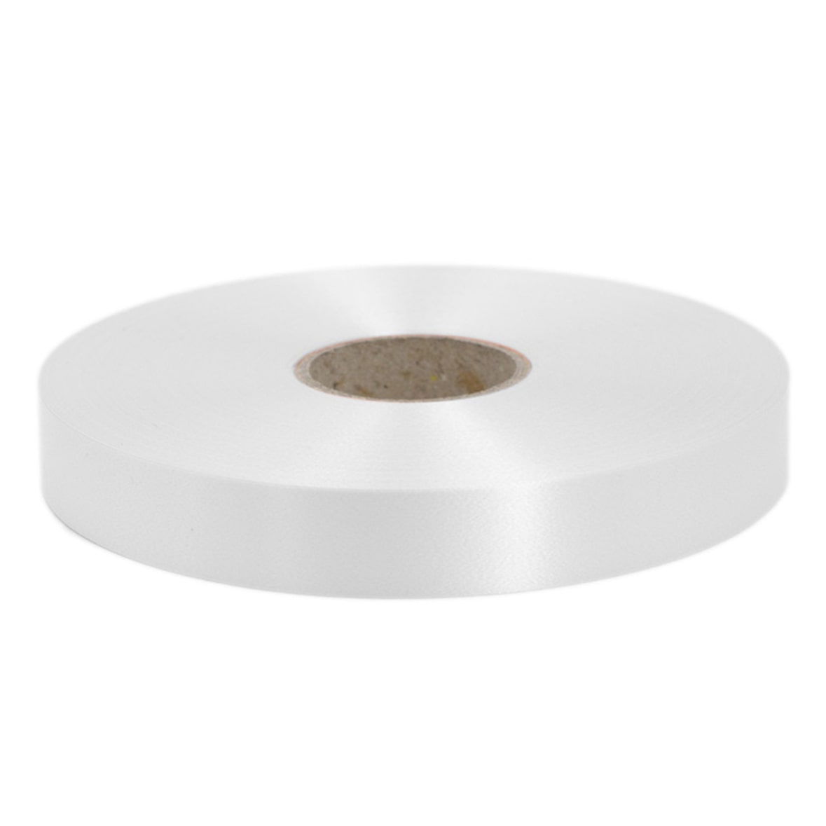 100m Geschenkband Ringelband 19mm - wasserfestes Kunststoff Dekoband Schleifenband Polyband zum Basteln von Weihnachtssternen Autoschleifen Weiß