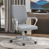 thumbnail of Vinsetto Cadeira de escritório giratória ergonômica com altura ajustável apoio de braço acolchoado e apoio lombar máx. 120 kg 62x69x92-102 cm Cinza