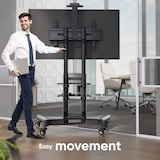 thumbnail of ONKRON Soporte TV con Altura Regulable y Ruedas, para 40-70 pulgadas, hasta 45,5 kg, VESA hasta 600x400, TS1552-B Negro