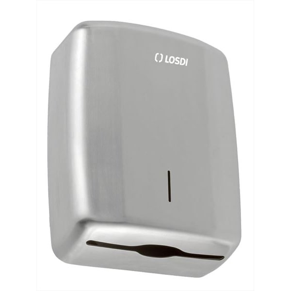 Dispensador de toallas de papel ELEGANCE de acero inoxidable satinado marca LOSDI