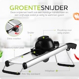 thumbnail of HGMD Mandoline - Groentesnijder - Slicer Dicer - Keukensnijder - Multifunctioneel - RVS