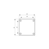 thumbnail of Plaque de propreté laiton 60 x 60