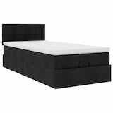 thumbnail of vidaXL Ottoman-Bett mit Matratze Schwarz 100x200 cm Stoff