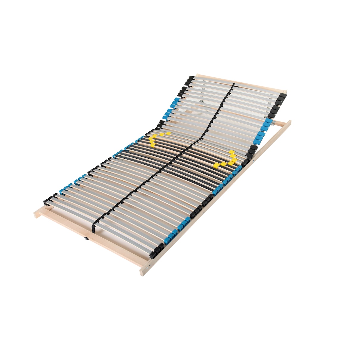Lattenrost 100x200, Kopfteil verstellbar, Ergonomischer 7 Zonen Lattenrost, Buchenholz, 42 Latten, Hergestellt in Deutschland, Traglast 150Kg