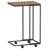 thumbnail of Table d'appoint avec roues Noir 40x30x63,5 cm Bois d'ingénierie Modèle Opaline Prestige