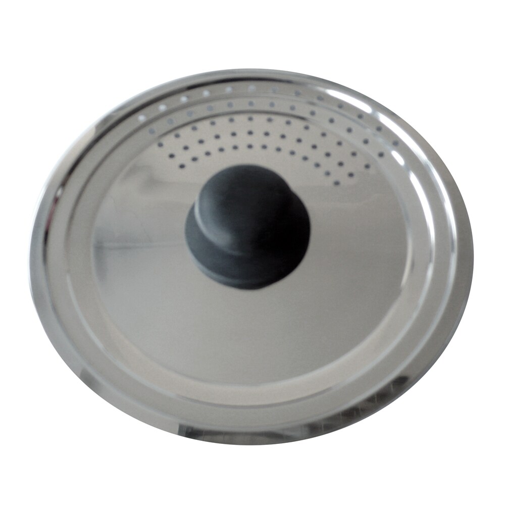 Couvercle passoire inox 16/18/20 cm -  Argent / Métallique Rond Acier Inoxydable (inox  Baumalu 22.00x22.00 cm