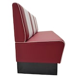 thumbnail of Gastro Sitzbank Americano Retro | Dinerbank Rot & Weiß | 180 cm breit | Amerikanische Sitzbank