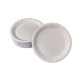 thumbnail of 100 flache Pappteller weiß rund Durchmesser 18 cm