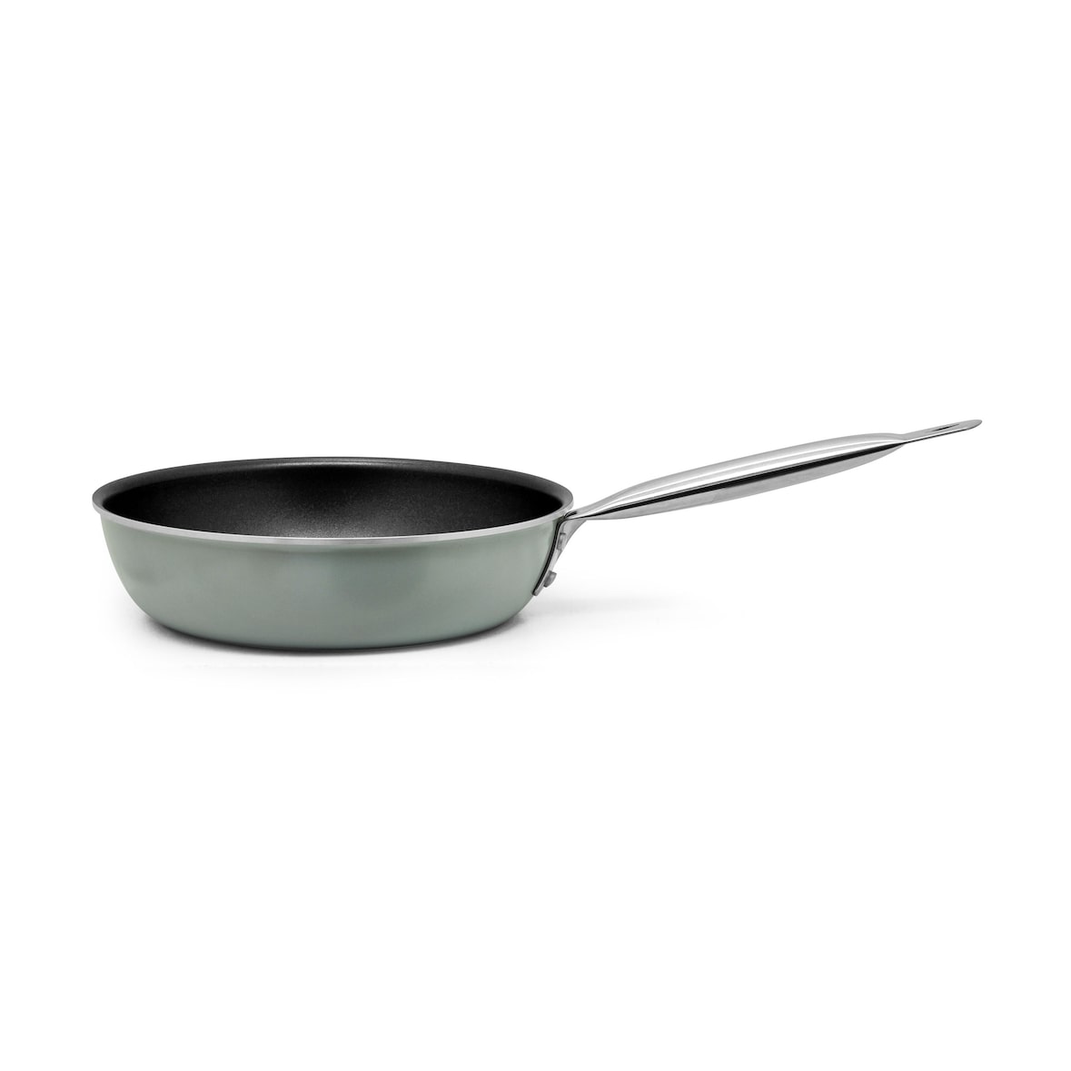 METRO PROFESSIONAL Schmorpfanne tief, Aluminium, Ø 24 cm, Höhe: 11.5 cm, Teflon Antihaftbeschichtung, ofenfest