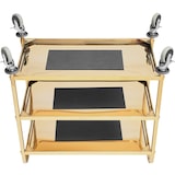 thumbnail of Royal Catering - Serveerwagen - 3 planken -  - tot 300 kg - planken: 89,5 x 49,5 cm