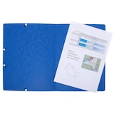 thumbnail of Exacompta 5512E 25x Eckspannmappe mit Gummizug ohne Klappe, aus Colorspan-Karton 400g/m2, für Format DIN A4 - Blau