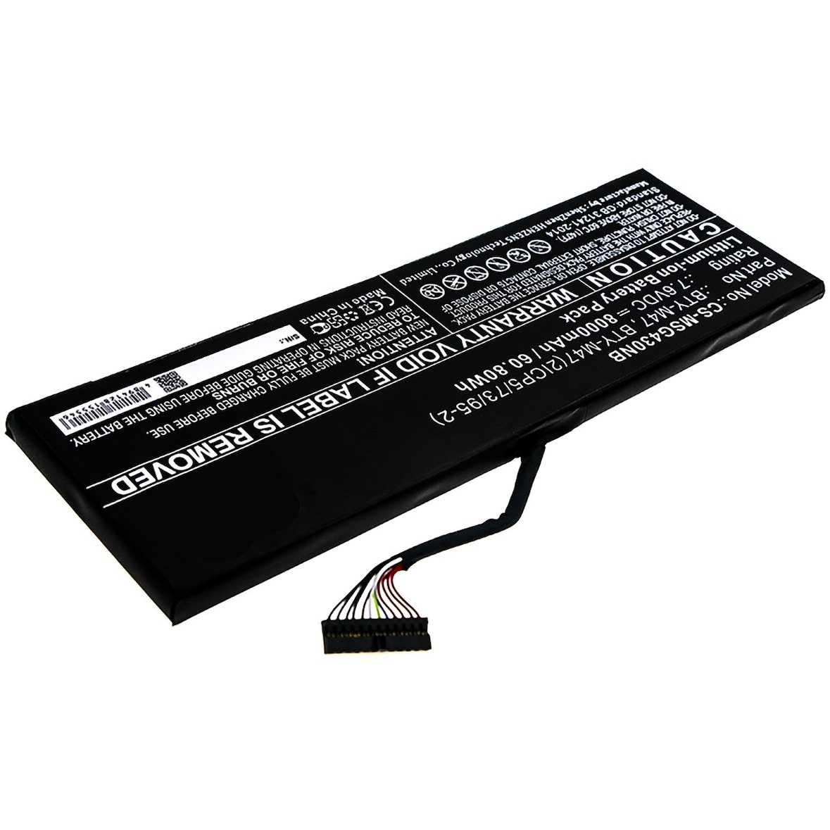 Akku kompatibel mit MSI BTY-M47