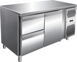 thumbnail of Gastro Edelstahl Kühltisch Kühltheke 1 Tür / 2 Schubladen 314 L -2/+8°C
