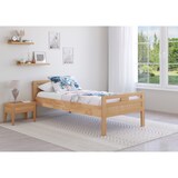 thumbnail of Massivholzbett Überlänge Seniorenbett Buche 90x220 Einzelbett hohes Bett V-60.74-09-220  ohne Zubehör