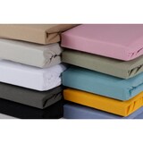 thumbnail of DoubleDry Hoeslaken Jersey 180 x 200 cm - 100% katoen - zwart