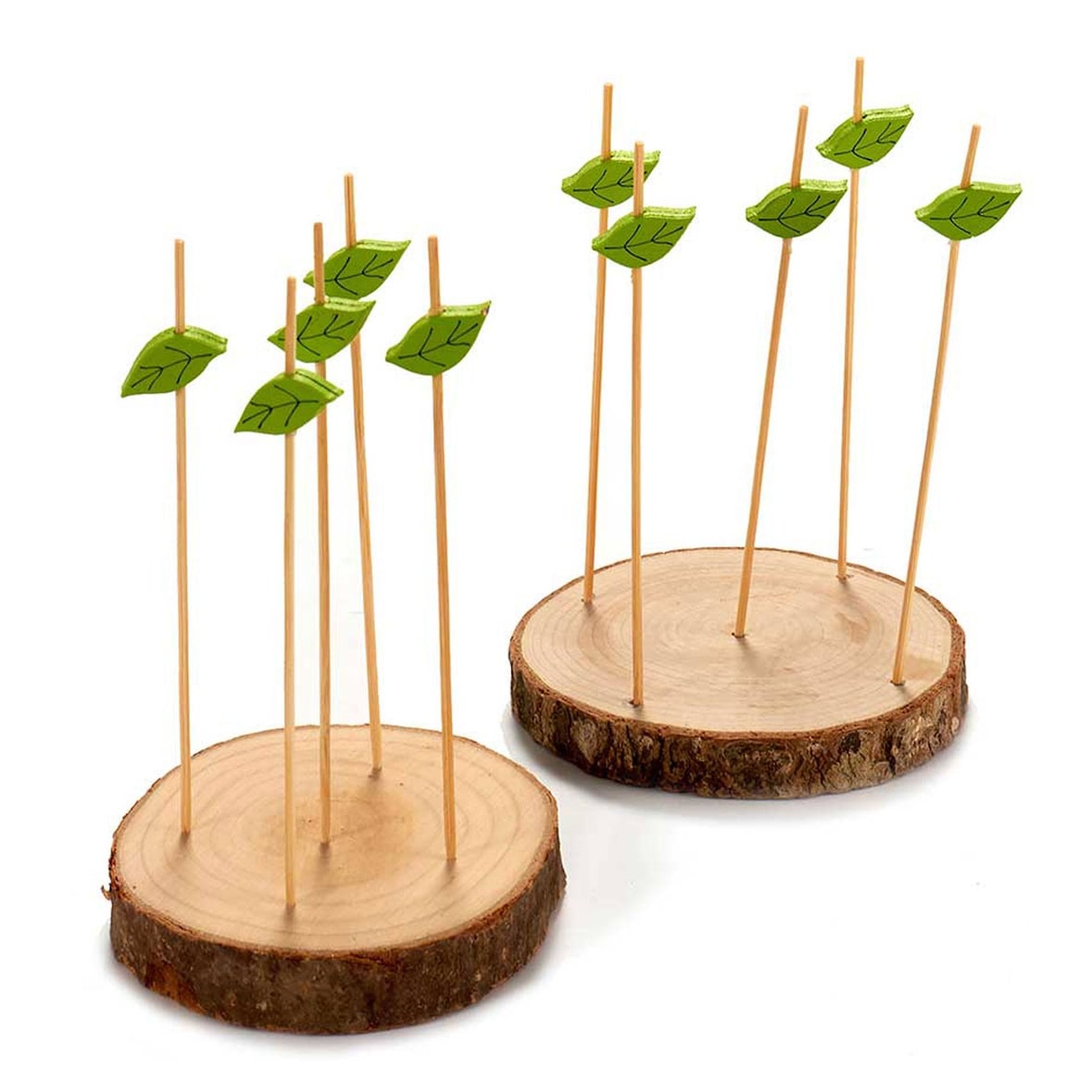 San Ignacio KINVARA - Set Holzscheitstützen mit 10 Spießen 20x14cm