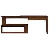 thumbnail of Scrivania ad angolo Rovere marrone 200x50x76 cm Modello Apex in derivati \u200b\u200bdel legno Metallo