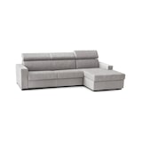 thumbnail of Dmora Divano Letto Alberta, Divano ad angolo, 100% Made in Italy, Sofà con apertura girevole, con Penisola contenitore Destra, Cm 280x95h85, Grigio