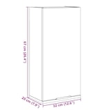 thumbnail of vidaXL Wand-Badschrank Betongrau 32x20x67 cm
