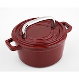 thumbnail of CS KOCHSYSTEME, ALPEN 14cm Minitopf rot, Gusseisen emailliert, backofenfest,induktionsgeeignet