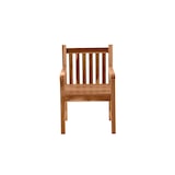 thumbnail of Möbilia Gartenstuhl aus Teak Holz | mit Armlehnen | B 60 x T 63 x H 92 cm | natur | 11020006 | Serie GARTEN