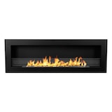 thumbnail of Eingebauter Bioethanol-Wandkamin 120x40 LIVORNO 120 Schwarz