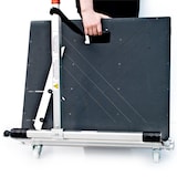 thumbnail of BAUTEC Laminatschneider 480mm Schnittbreite » Modell III » mit Telekopbügel und Rollen » inkl. 2 Klingen & Verlegeset