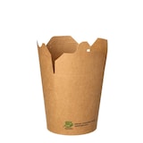 thumbnail of PAPSTAR 500 Snackboxen, Pappe eckig 470 ml 9,8 cm x 8,2 cm x 7 cm braun "100% Fair"