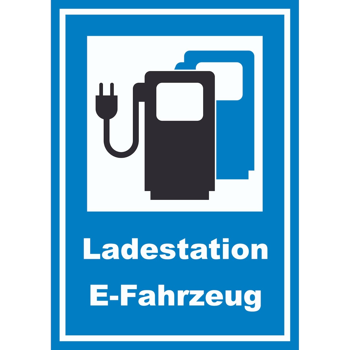 Ladestation Elektrofahrzeuge Schild A0 (841x1189mm)