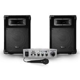 thumbnail of 2 enceintes passives PA 8"/20cm 2x180W 2 voies + Ampli Karaoké Hifi 100W USB/BT + MIC