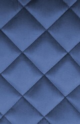 thumbnail of CHEFGASTRO Barhocker CAPRI Samt HxBxT 84x50x52cm Blau Barstuhl