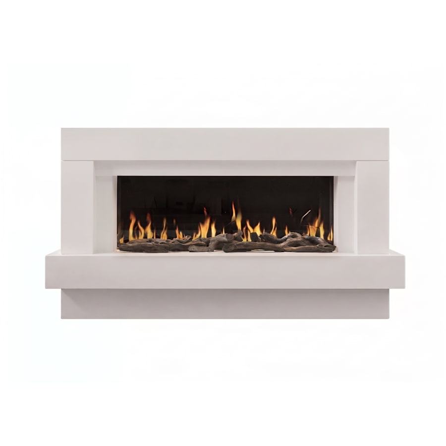 Chemin'Arte Lareira Elétrica de Piso LINEA 3XL 152 cm com efeito de chamas LED - 301