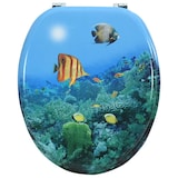 thumbnail of vidaXL Toilettensitz mit Deckel MDF Tiefsee-Design