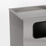 thumbnail of Aschenbecher mit Mülleimer Classic 62x40x33cm 28 ltr Edelstahl inkl. Inneneimer SZAGATO Standascher Abfalleimer Mülleimer Aschenbecher Abfallsammler