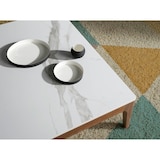 thumbnail of Angel Cerdá  Tavolino quadrato in finto vetro marmo e legno di noce 2042C