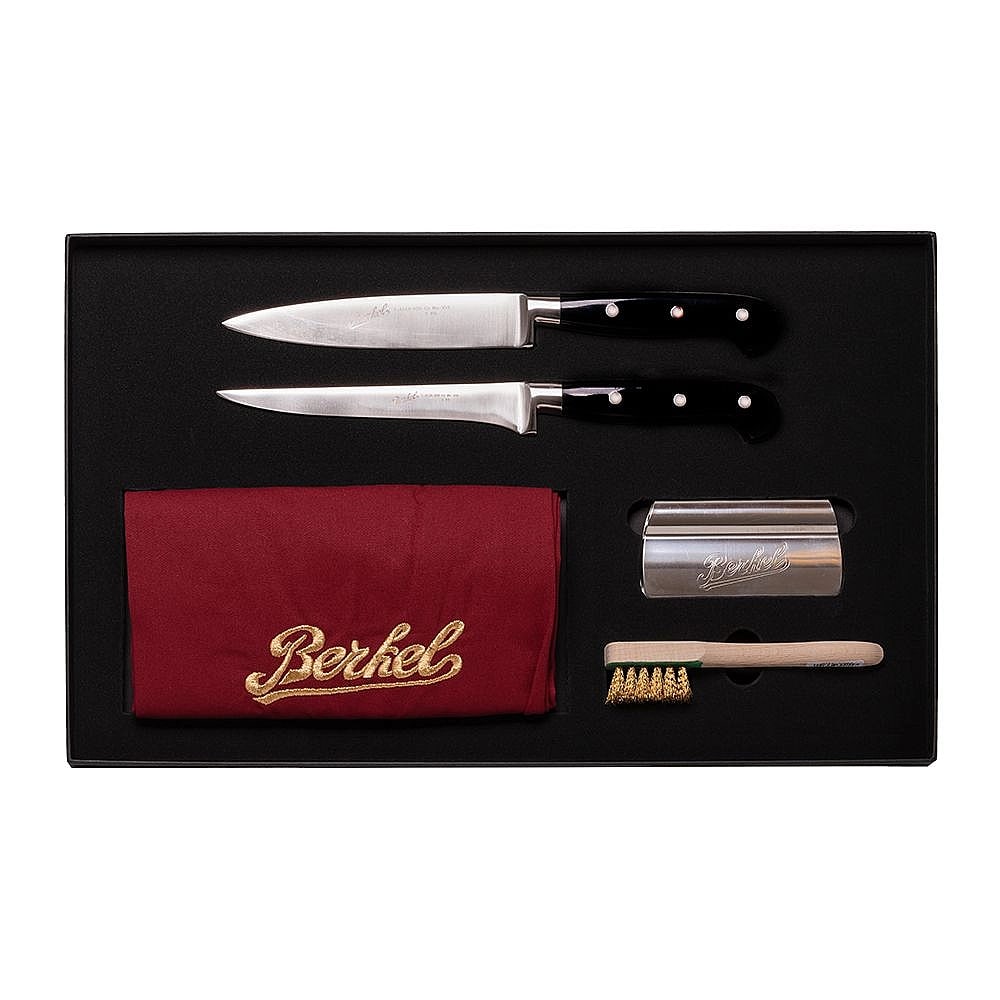 Berkel - Adhoc - Essential Kit Salumiere con 2 Coltelli, Pinza, Spazzola e Grembiule