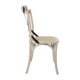 thumbnail of Bolero eetkamerstoelen in vintage stijl van eikenhout in ecru, 2 stuks