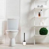 thumbnail of Brosse WC avec support en résine Blanc pure