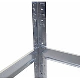 thumbnail of Estantería para cargas pesadas HWC-D67, estantería de taller sin tornillos, 160x80x40cm, carga máx. 320kg ~ galvanizada