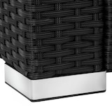 thumbnail of tectake Salon en rotin Lignano avec 2 fauteuils - noir - 404791