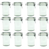 thumbnail of Weckpot voorraadpot beugelpot met degelijke klemsluiting - 500ml - Glas - 12 Stuks