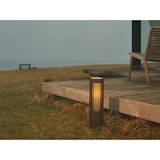 thumbnail of Potelet luminaire ALUDRA 45 Aluminium Seaside marron metallise H. 45,4 IP44 -Extérieur